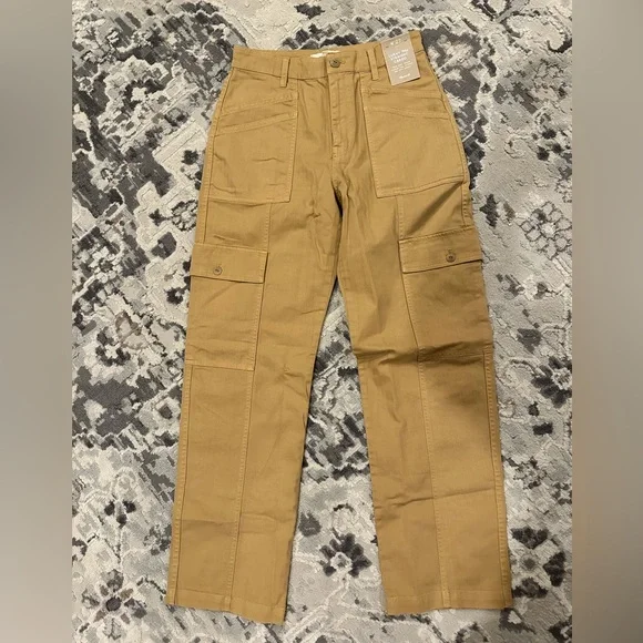 MADEWELL The Curvy Garment-Dyed '90s Straight Cargo Pant NWT - Picture 7 of 13
